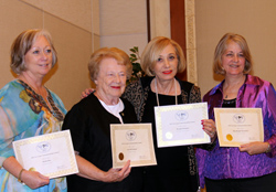 Editors of Skirting Traditions: Sheila Roe, Lois McFarland, Brenda Warneka, Pam Stevenson. Carol Hughes absent, June P. Payne deceased.
