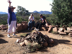 Ceremony at sacred site 